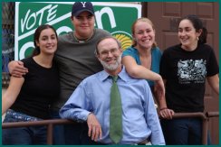 Charlie Pillsbury with his children.